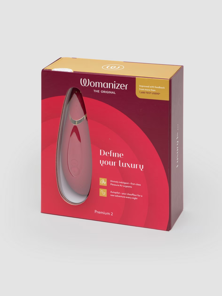 Womanizer Premium 2 Rechargeable Smart Silence Clitoral Suction Stimulator