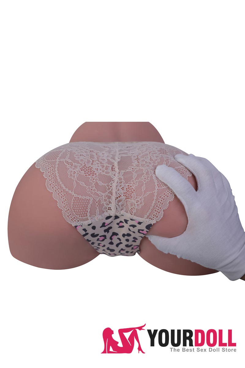 19.2 lb torso sex doll big ass Sophia with automatic sucking vagina, wheat color