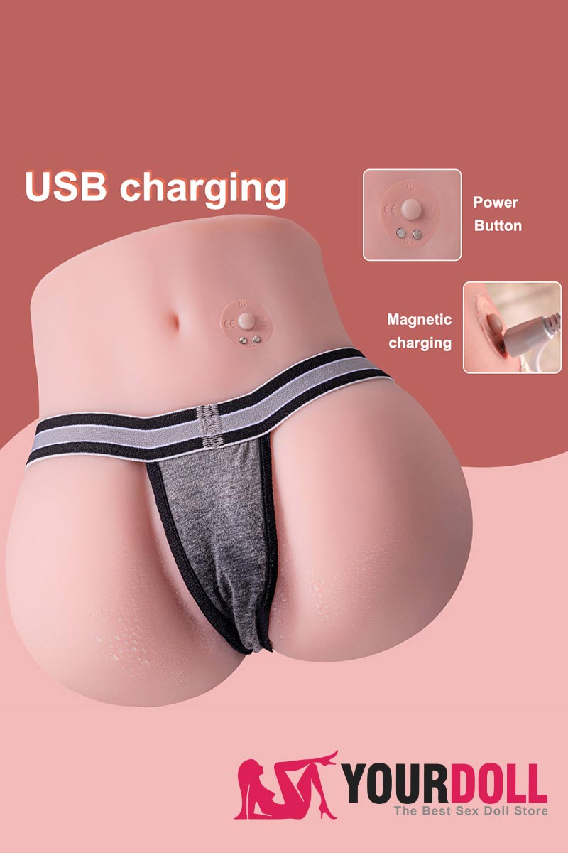 20cm (7.9") Electric Sex Doll, Torso Hip, Male Masturbator, Roberta, In Stock