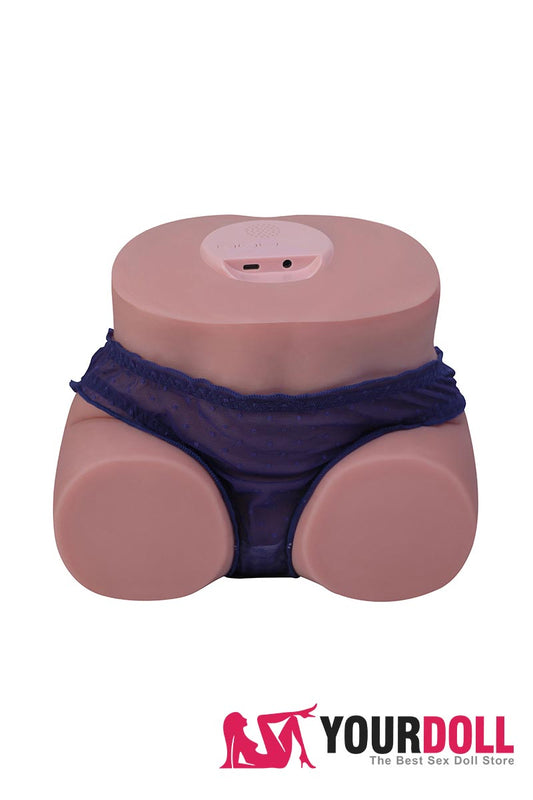 Torso sex doll ass sex toy Seraphina with automatic sucking vagina, wheat color